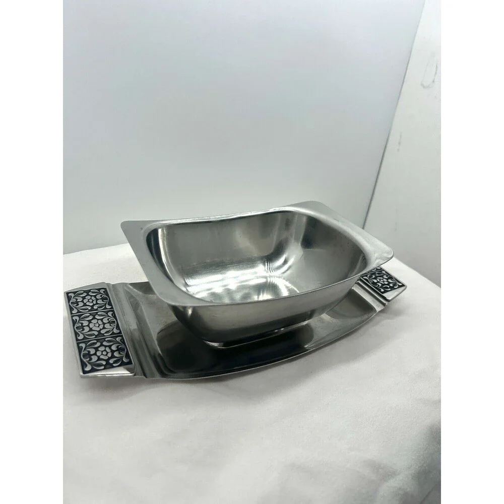 Velvet 18 Stainless Stanley Roberts Serving Bowl‎ Tray  6.5